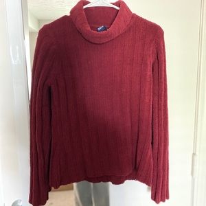 Women’s large red turtle neck sweater